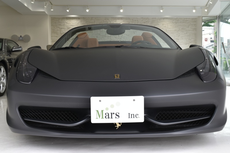 フェラーリ 458スパイダー 正規d車 マットブラックラッピング Op460万以上 中古車 情報 Mars Inc