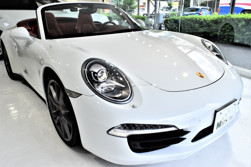 ポルシェ 911(Type991) カレラ4S PDK 4WD正規D車 左H 赤革 赤幌